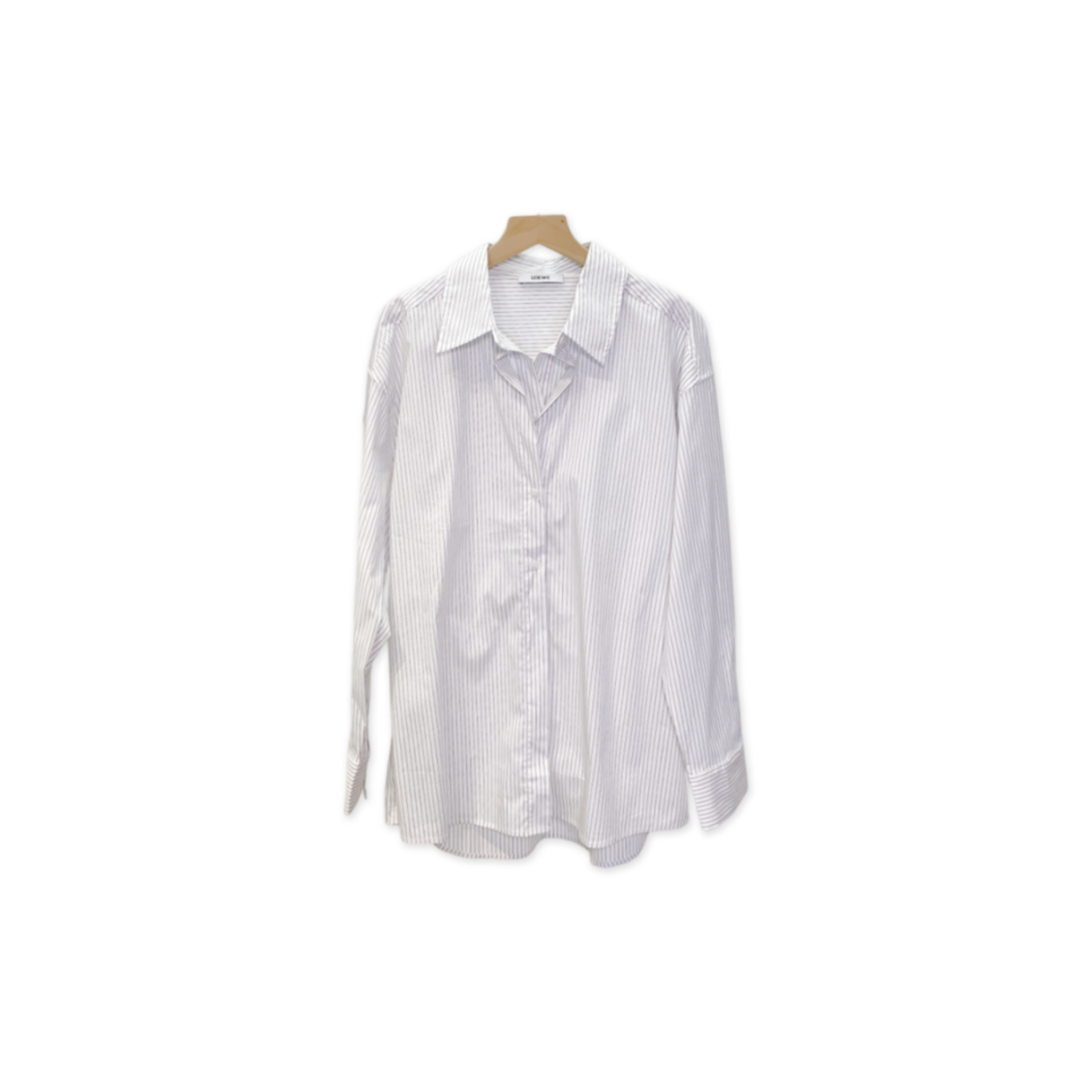 LOEWE STRIPED FAUX TWO-PIECE CASUAL SHIRT